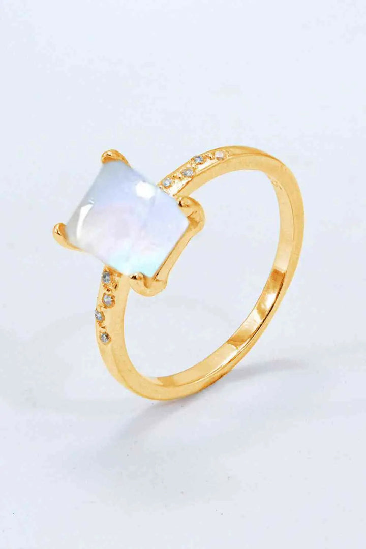 Square Moonstone Ring LOVCIA