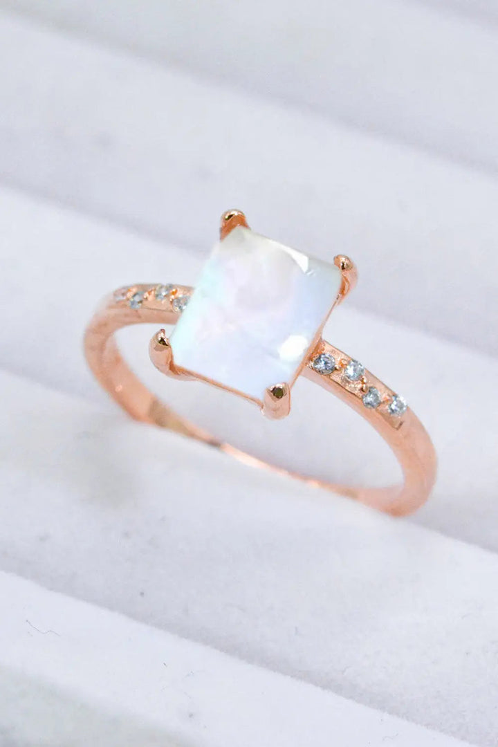 Square Moonstone Ring LOVCIA