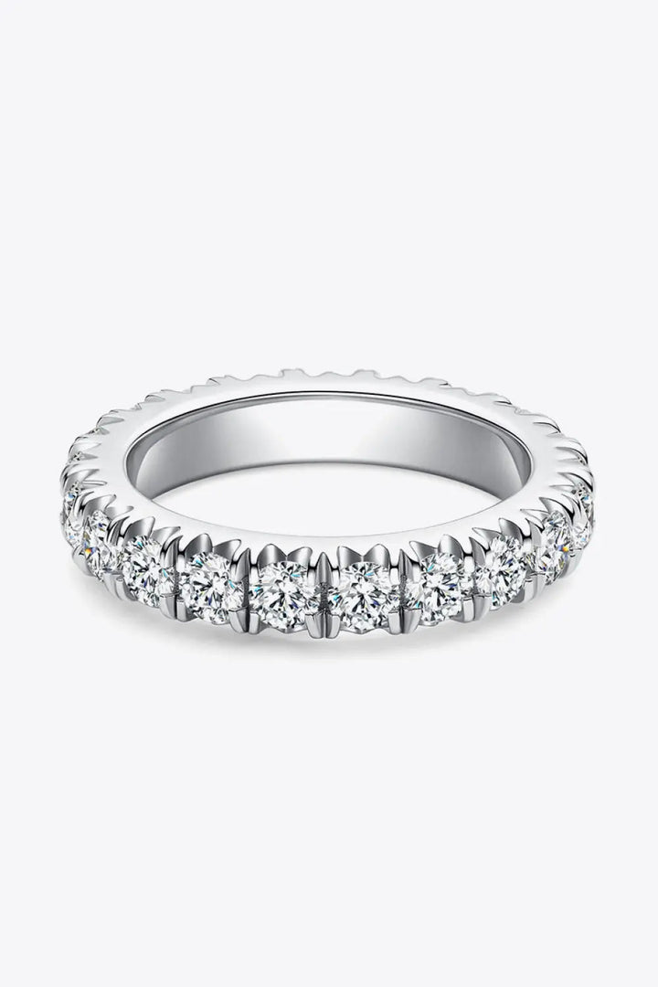 Adored 2.3 Carat Moissanite 925 Sterling Silver Eternity Ring LOVCIA