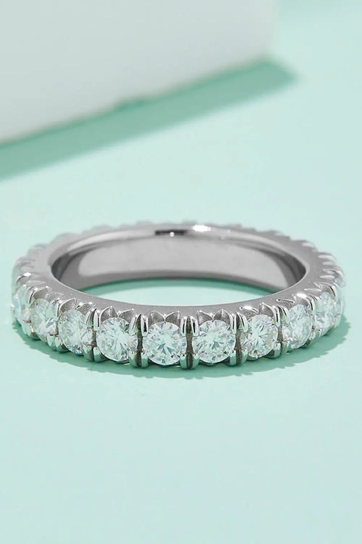 Adored 2.3 Carat Moissanite 925 Sterling Silver Eternity Ring LOVCIA