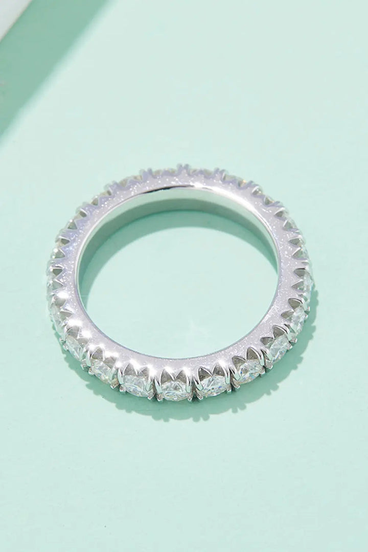 Adored 2.3 Carat Moissanite 925 Sterling Silver Eternity Ring LOVCIA