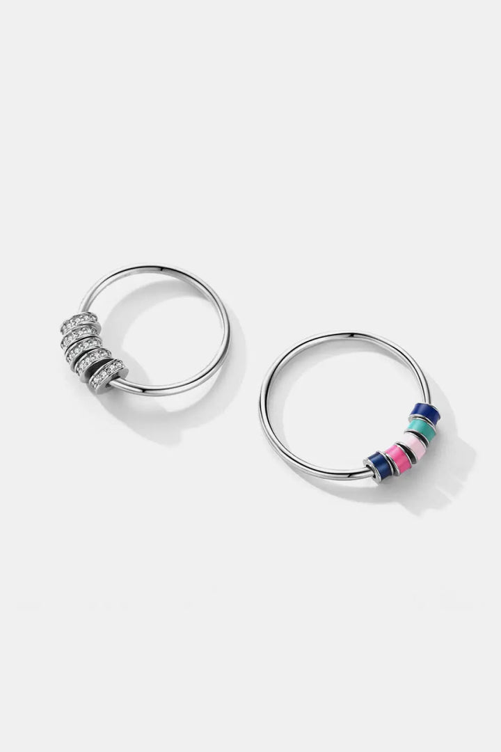 925 Sterling Silver Five Hoops Ring LOVCIA