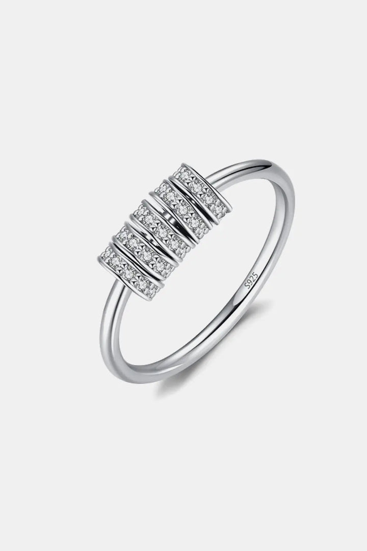 925 Sterling Silver Five Hoops Ring LOVCIA