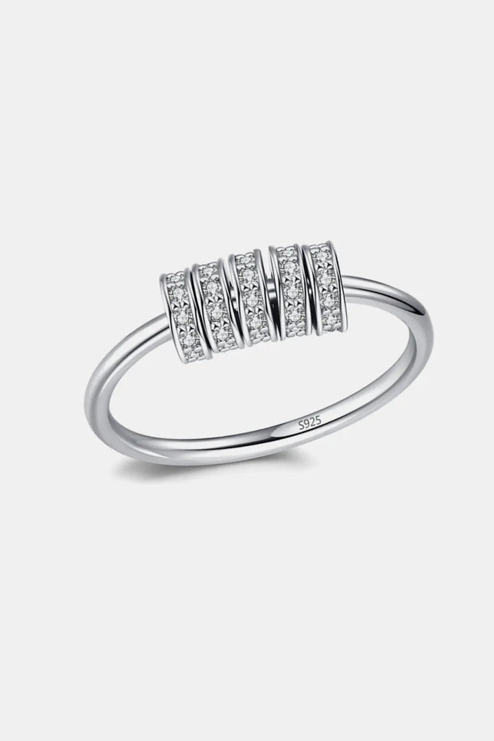 925 Sterling Silver Five Hoops Ring LOVCIA