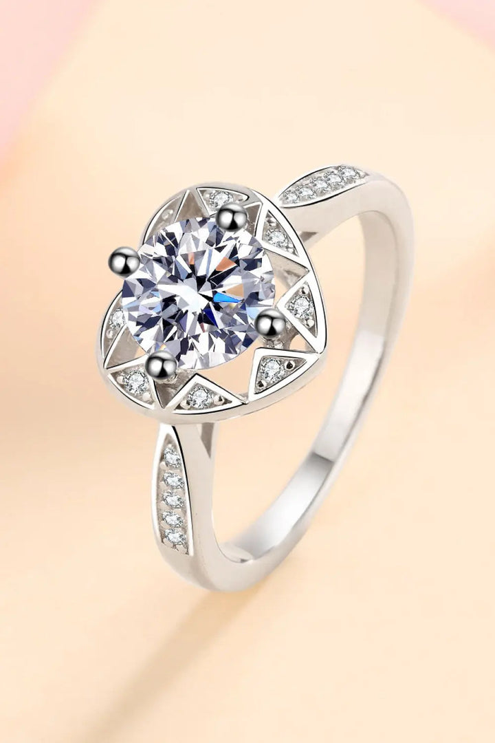 Moissanite Heart Ring LOVCIA