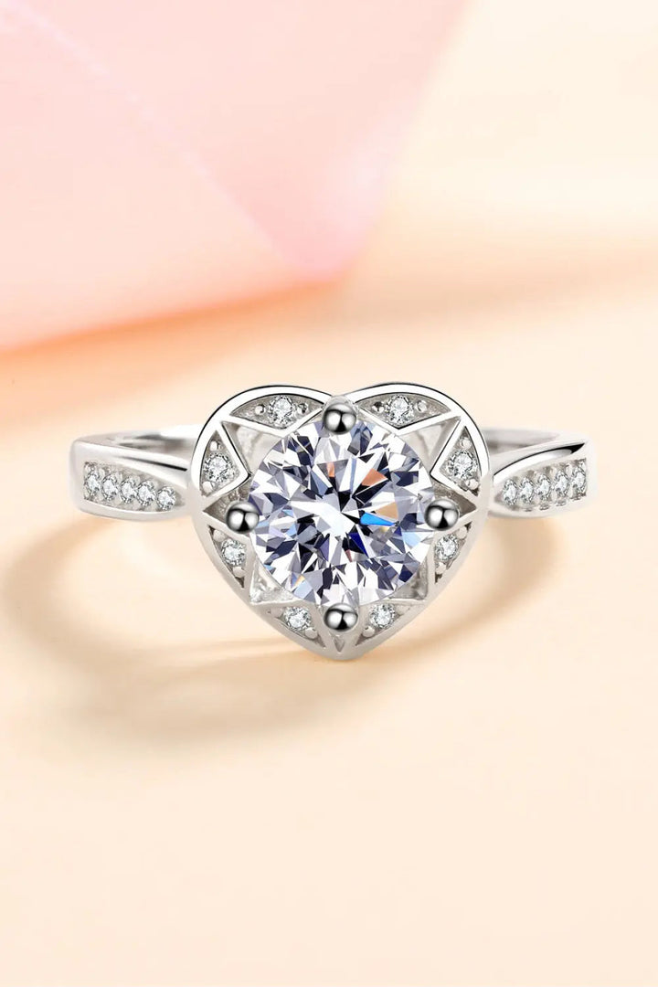 Moissanite Heart Ring LOVCIA