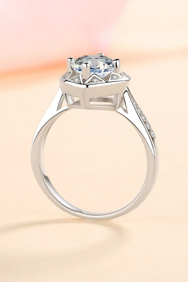 Moissanite Heart Ring LOVCIA