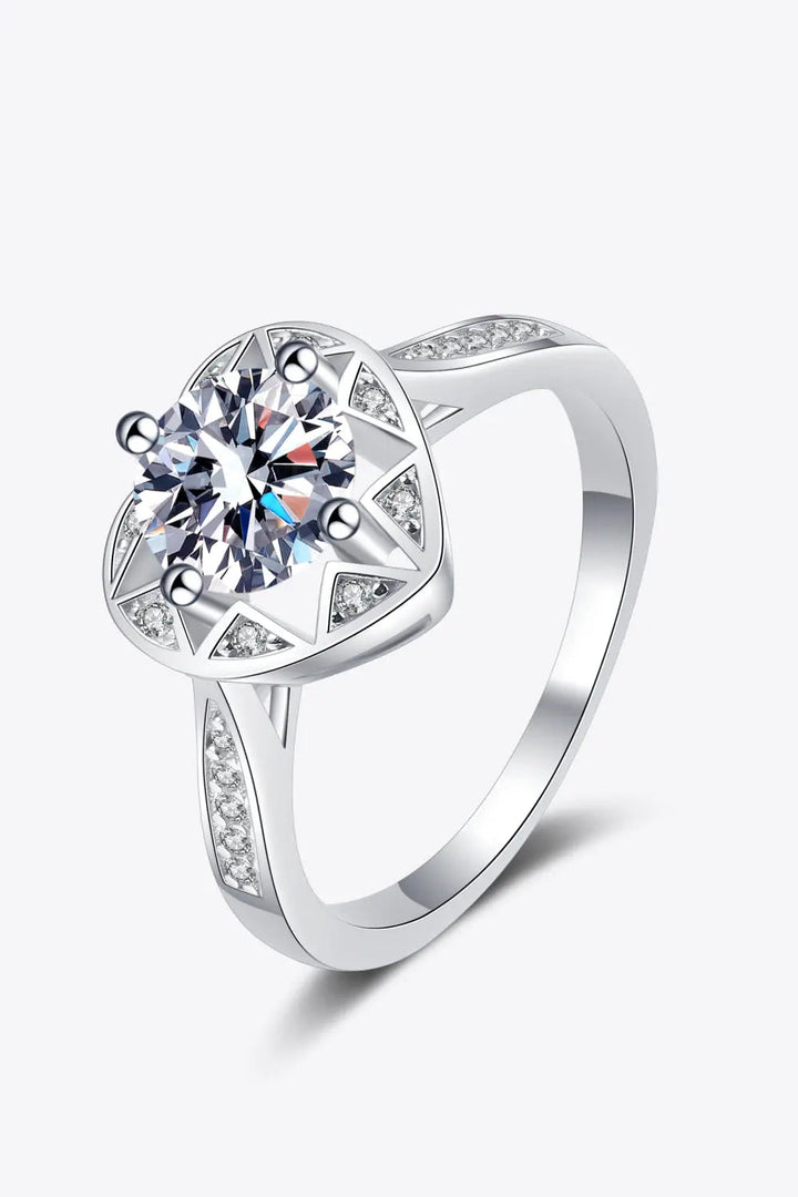 Moissanite Heart Ring LOVCIA