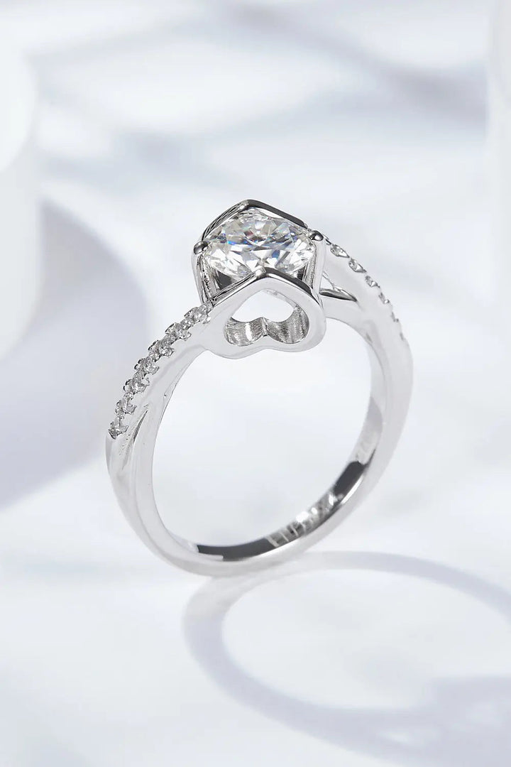 LOVCIA Limitless Love Platinum-Plated Moissanite Ring