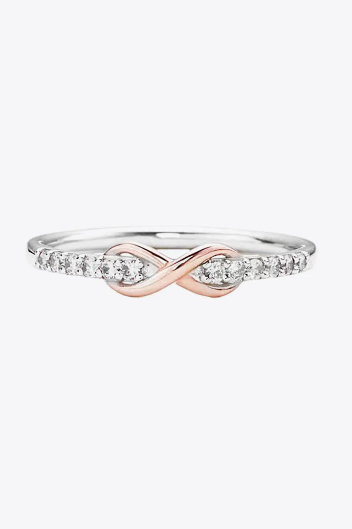 Contrast Zircon 925 Sterling Silver Ring LOVCIA