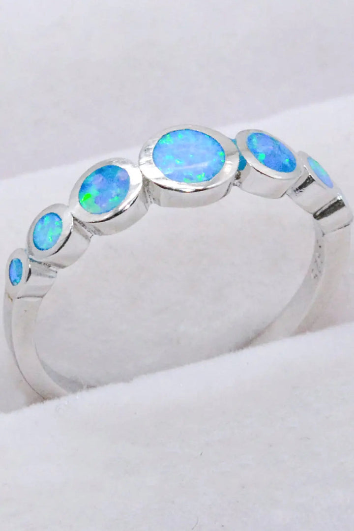 925 Sterling Silver Multi-Opal Ring LOVCIA