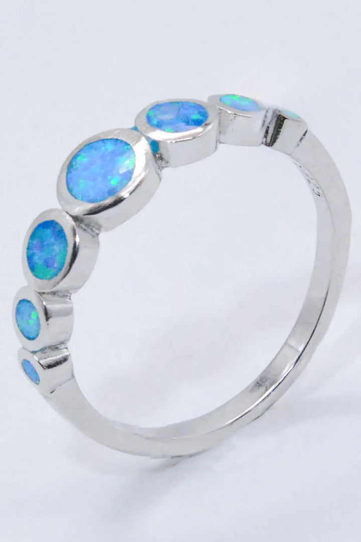 925 Sterling Silver Multi-Opal Ring LOVCIA