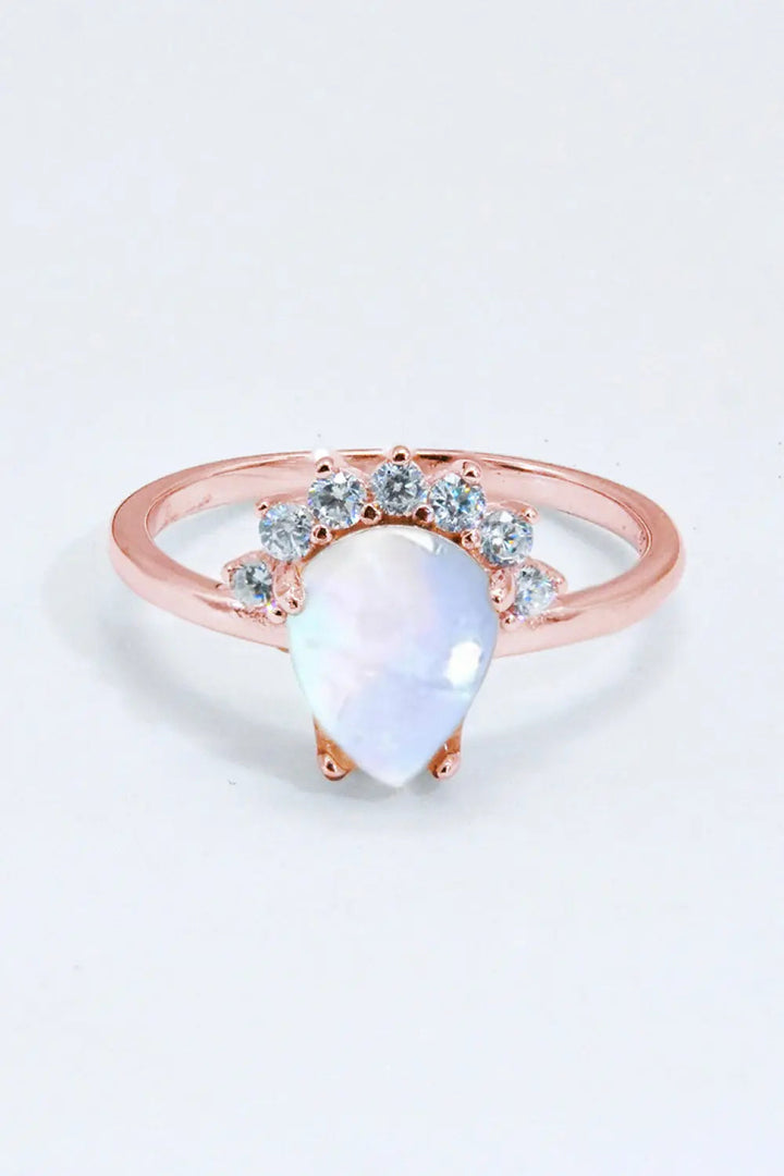 925 Sterling Silver Moonstone Ring LOVCIA