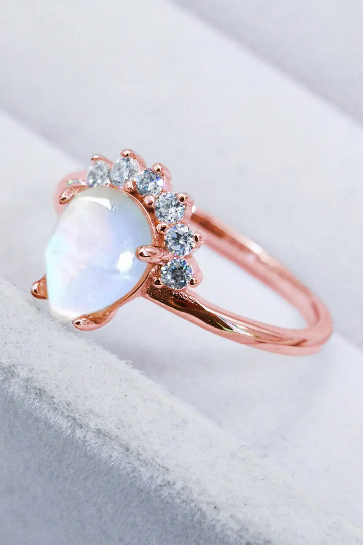 925 Sterling Silver Moonstone Ring LOVCIA