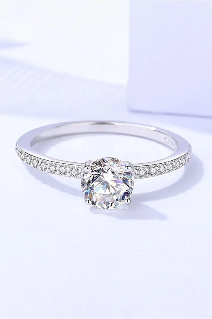 Moissanite 2-Piece 925 Sterling Silver Ring LOVCIA