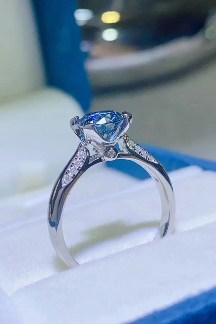 1 Carat Moissanite 4-Prong Ring LOVCIA