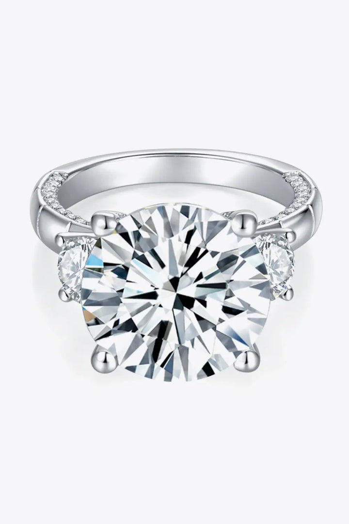 8.6 Carat Moissanite Platinum-Plated Ring LOVCIA