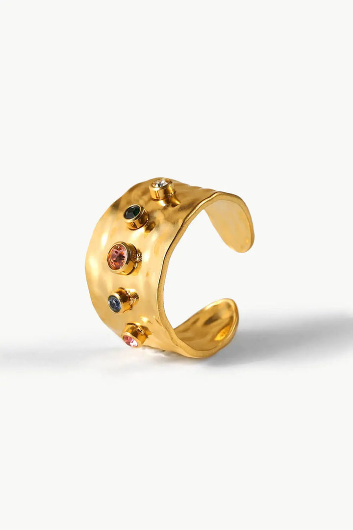 18K Gold-Plated Zircon Ring LOVCIA