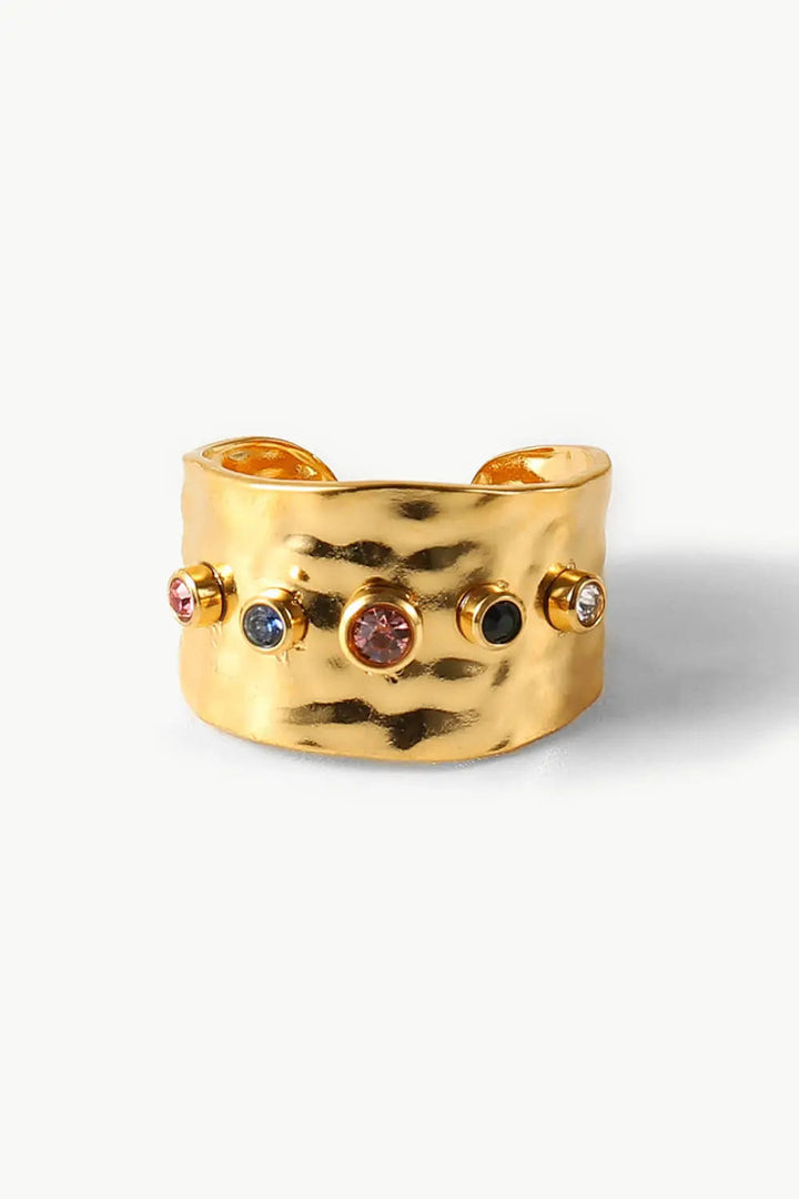 18K Gold-Plated Zircon Ring LOVCIA