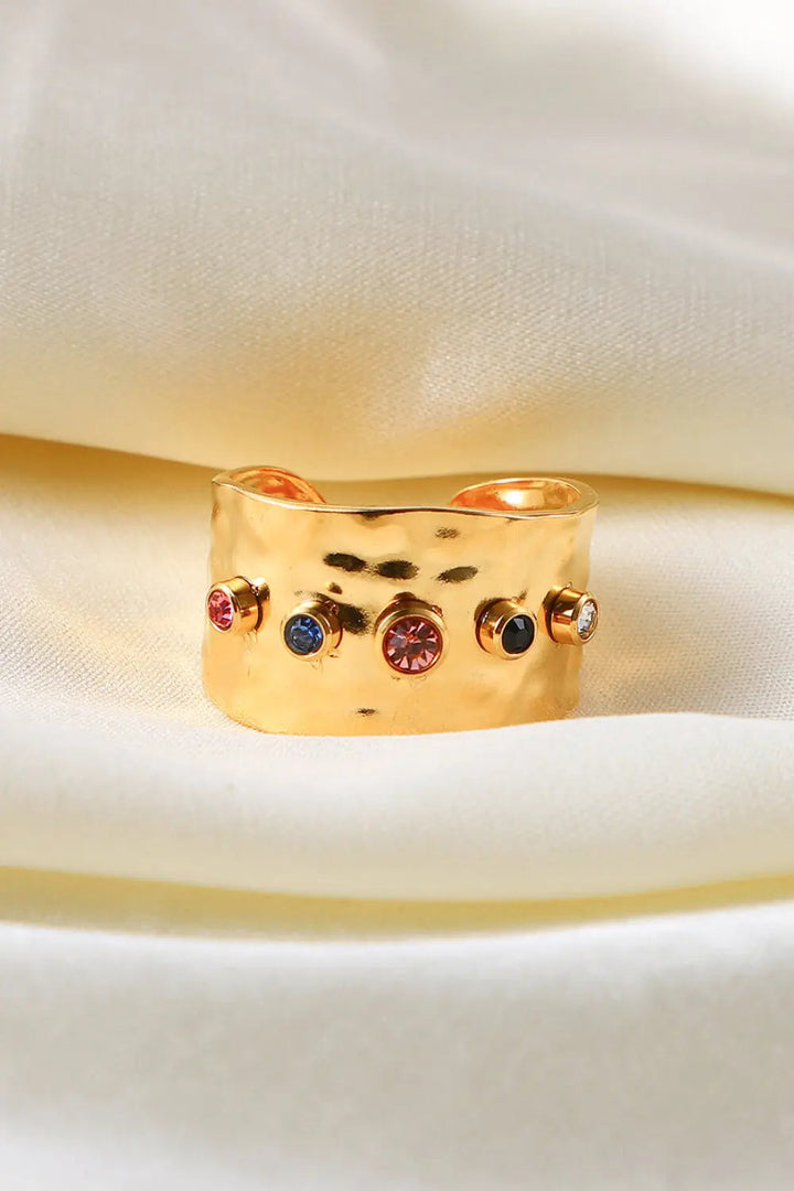 18K Gold-Plated Zircon Ring LOVCIA