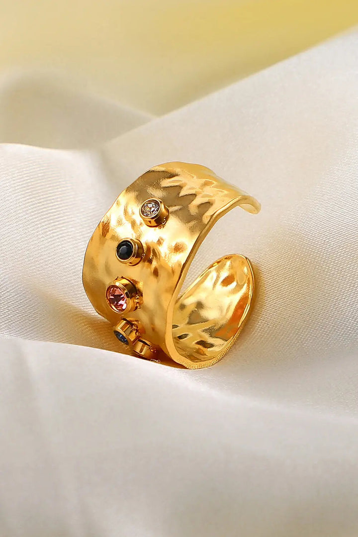 18K Gold-Plated Zircon Ring LOVCIA