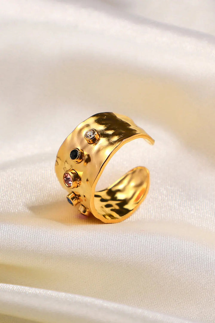 18K Gold-Plated Zircon Ring LOVCIA