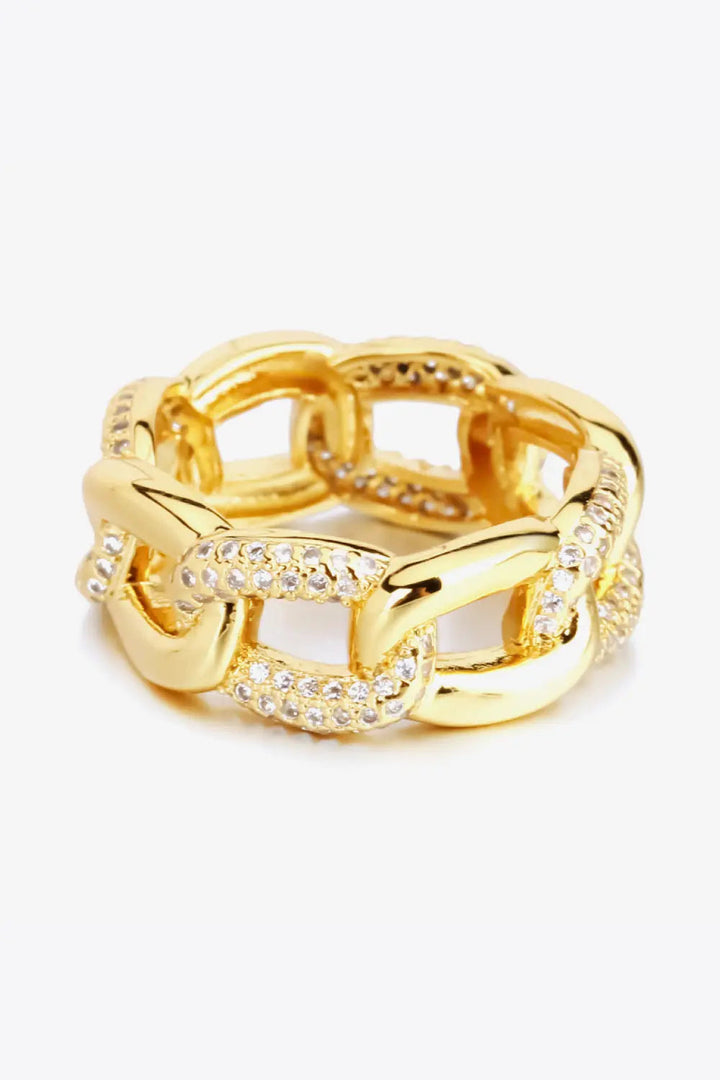 18K Gold-Plated Rhinestone Ring LOVCIA