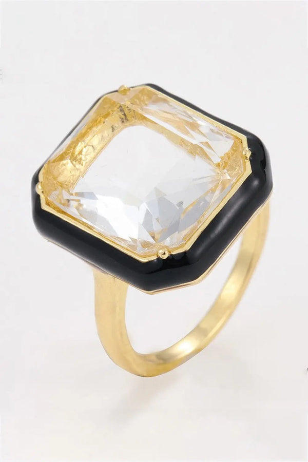 5-Piece Wholesale Glass Stone Contrast Ring LOVCIA