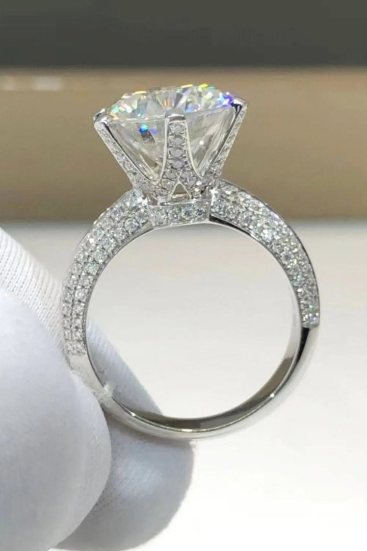 5 Carat  Moissanite 6-Prong Ring LOVCIA