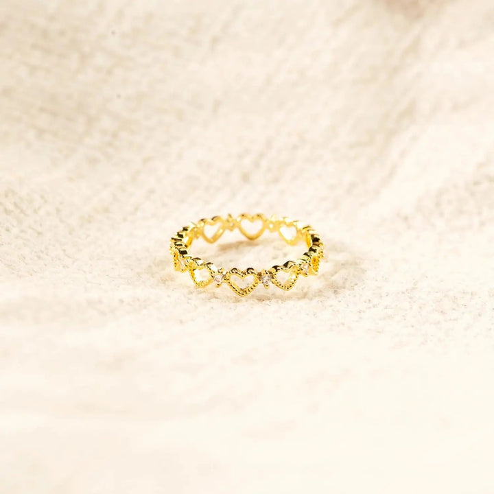 Heart Shape 18K Gold-Plated Ring LOVCIA