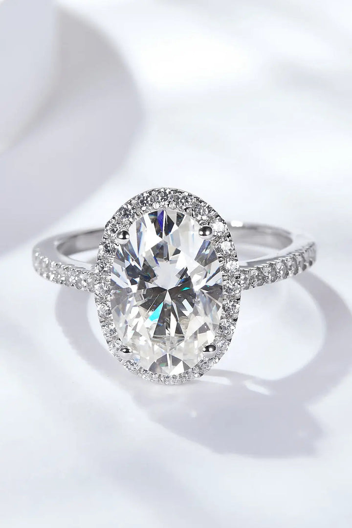 4.5 Carat Moissanite Halo Ring LOVCIA