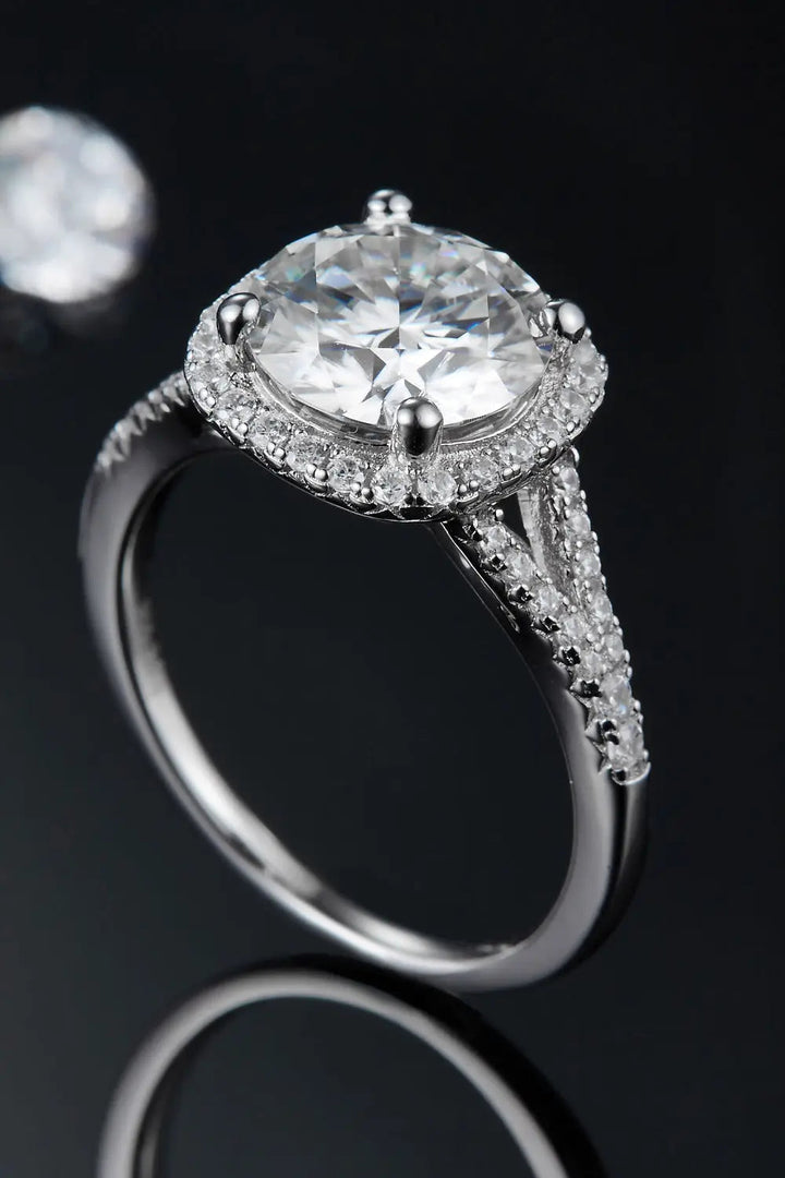 3 Carat Moissanite Halo Ring LOVCIA