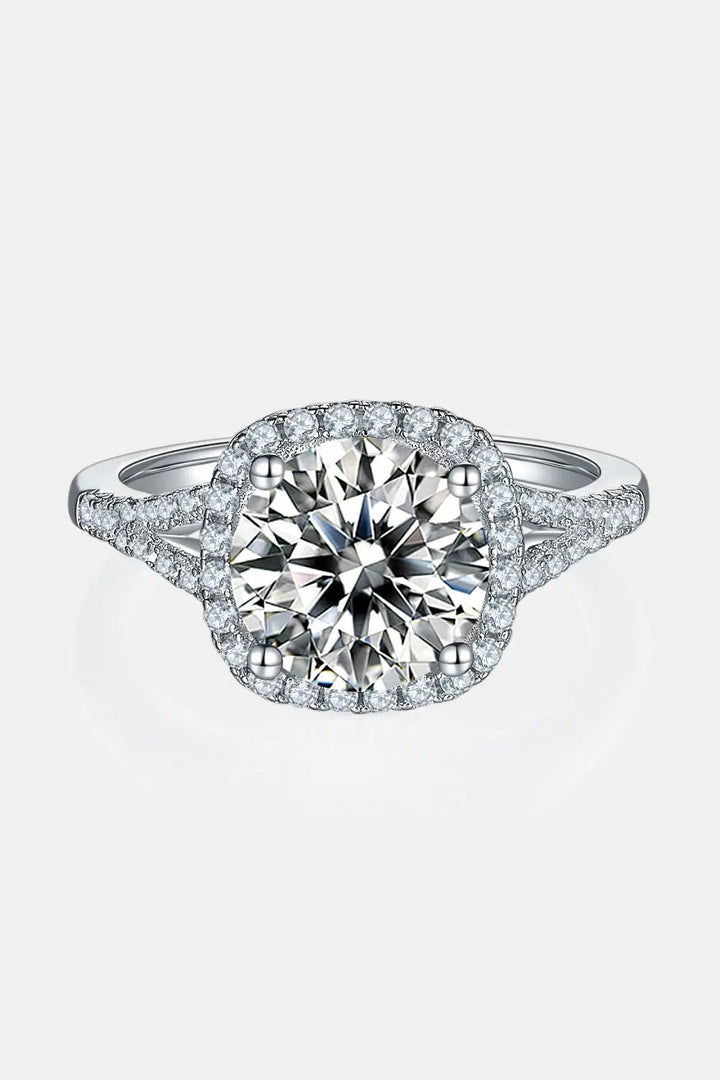 3 Carat Moissanite Halo Ring LOVCIA