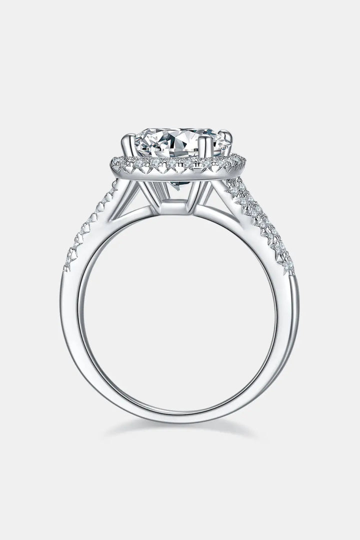 3 Carat Moissanite Halo Ring LOVCIA