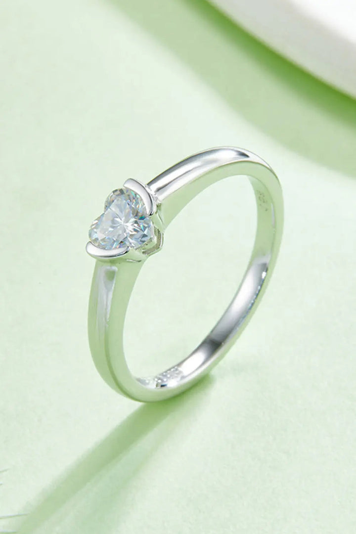 Moissanite 925 Sterling Silver Solitaire Ring LOVCIA