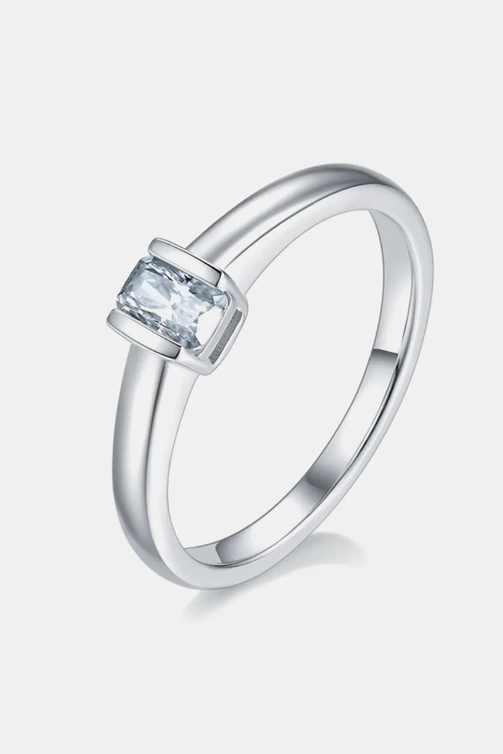 Moissanite 925 Sterling Silver Solitaire Ring LOVCIA