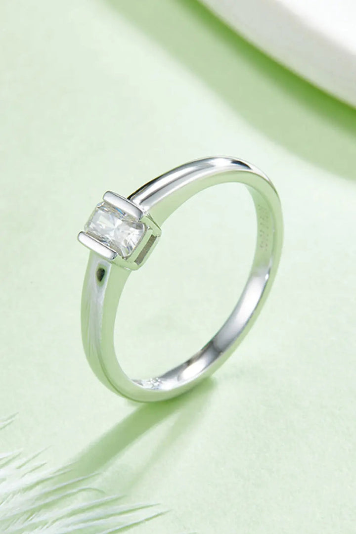 Moissanite 925 Sterling Silver Solitaire Ring LOVCIA