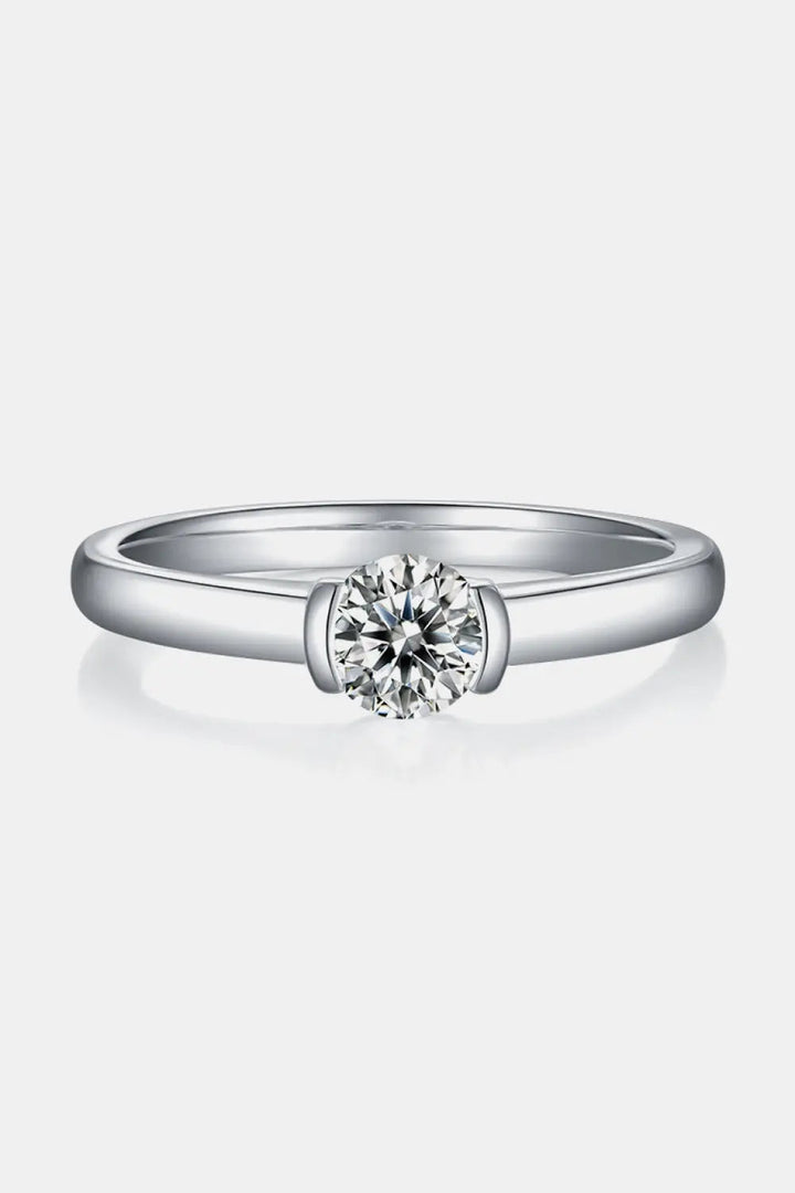 Moissanite 925 Sterling Silver Solitaire Ring LOVCIA