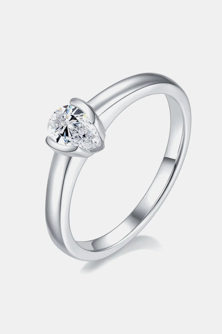 Moissanite 925 Sterling Silver Solitaire Ring LOVCIA