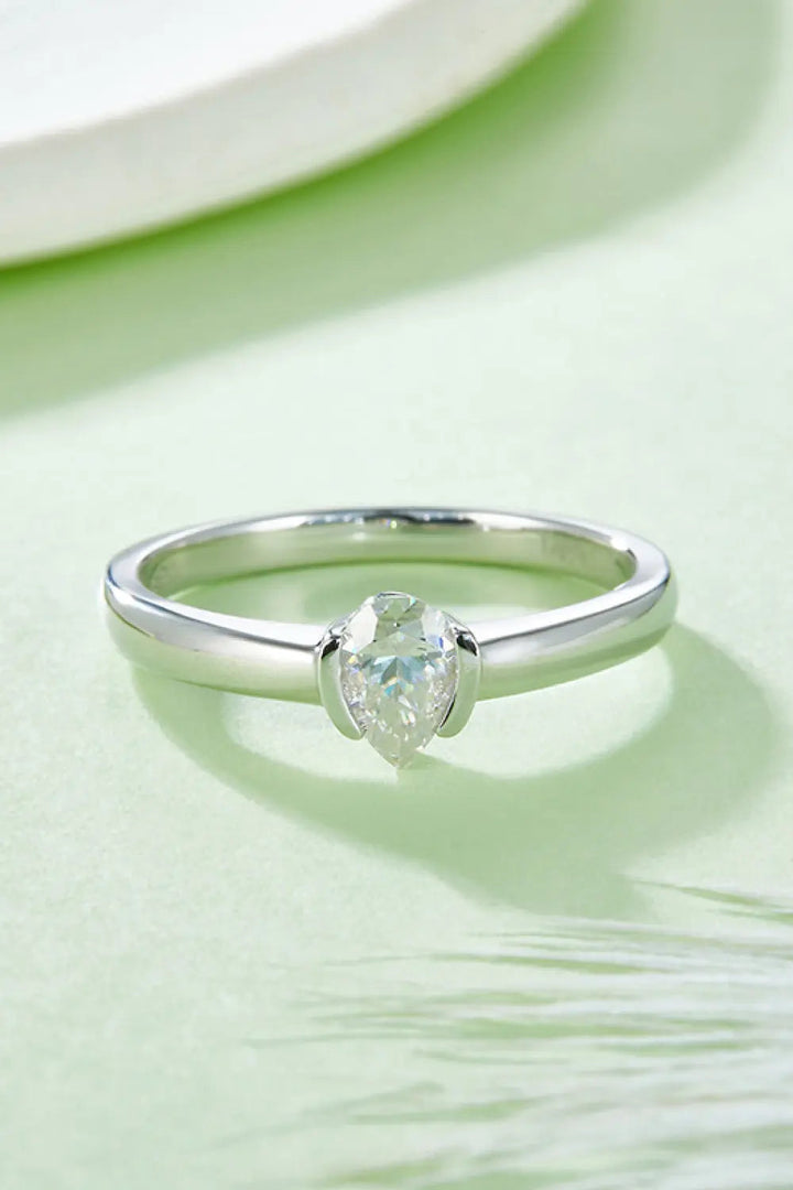 Moissanite 925 Sterling Silver Solitaire Ring LOVCIA