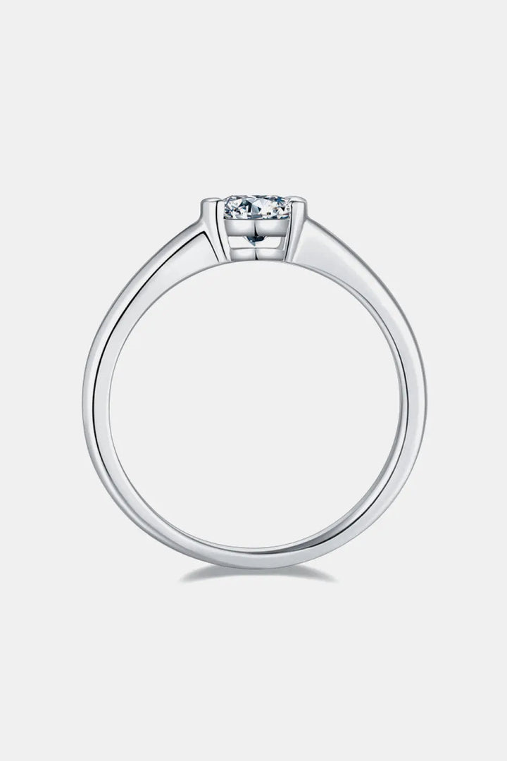 Moissanite 925 Sterling Silver Solitaire Ring LOVCIA