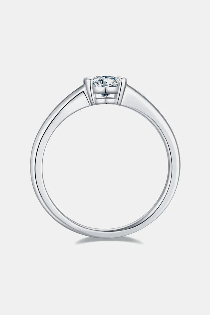 Moissanite 925 Sterling Silver Solitaire Ring LOVCIA