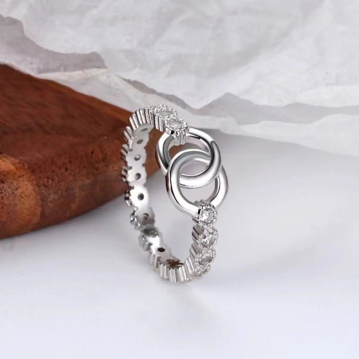 LOVCIA 925 Sterling Silver Zircon Ring