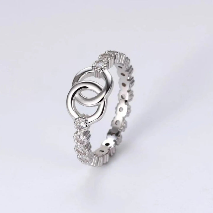 925 Sterling Silver Zircon Ring LOVCIA