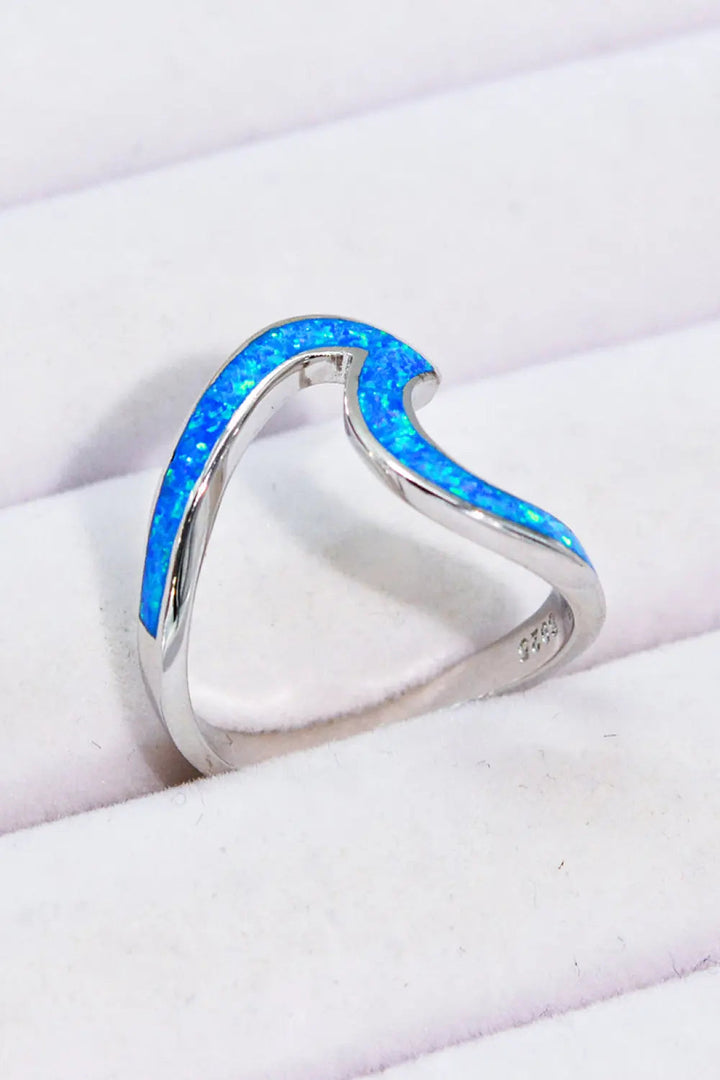 LOVCIA Opal Contrast 925 Sterling Silver Ring