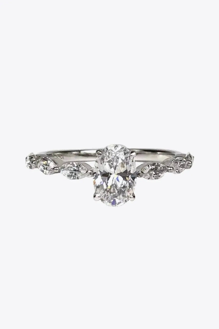 1 Carat Moissanite Oval Ring LOVCIA