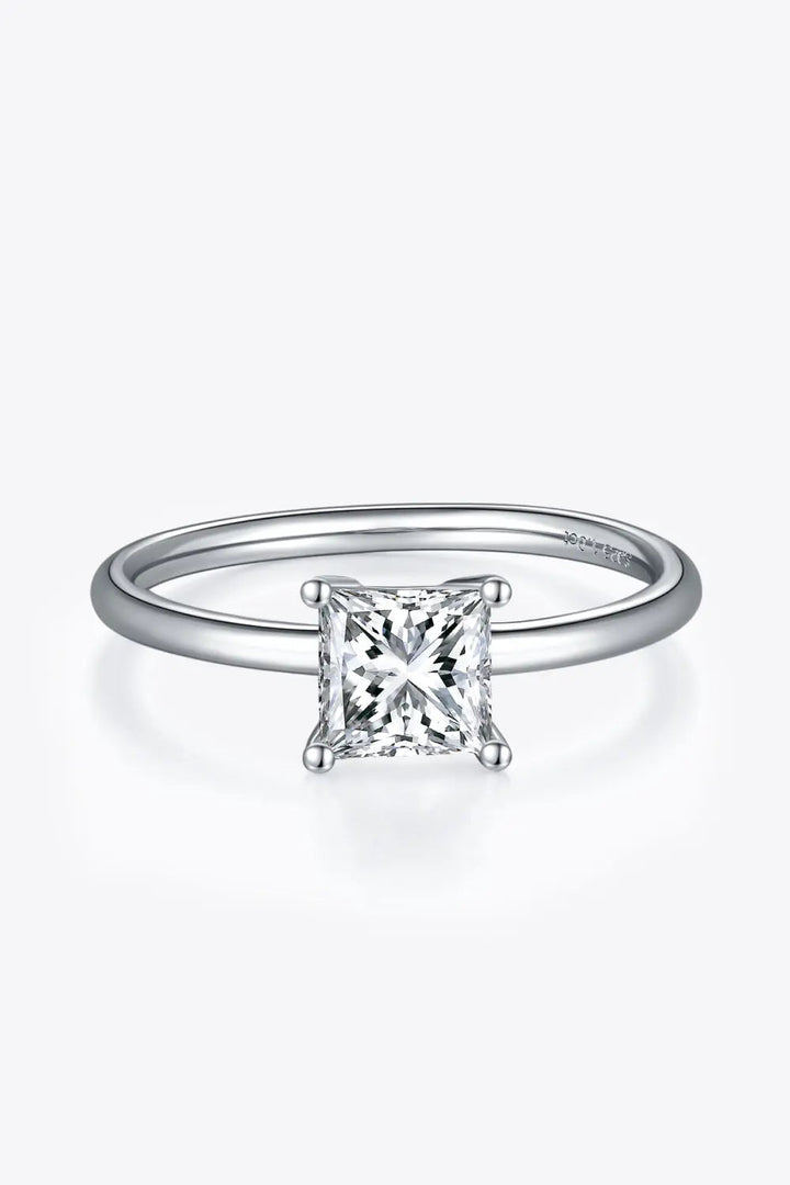 LOVCIA 1 Carat Moissanite 925 Sterling Silver Solitaire Ring