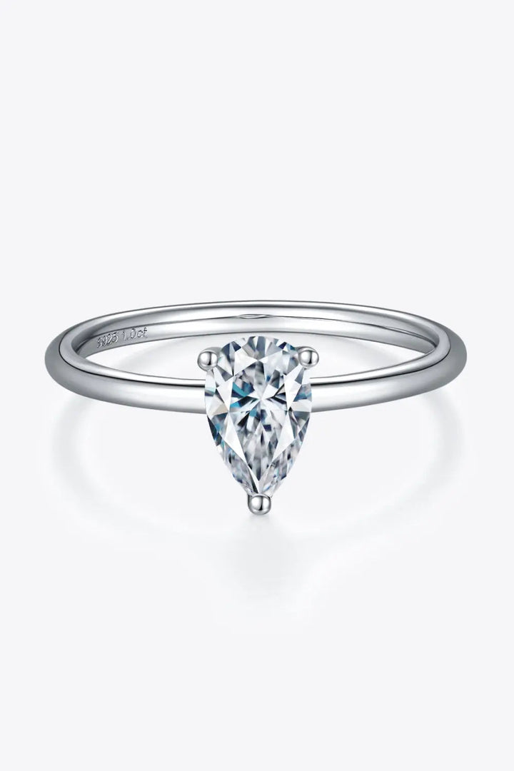 LOVCIA 1 Carat Moissanite 925 Sterling Silver Solitaire Ring