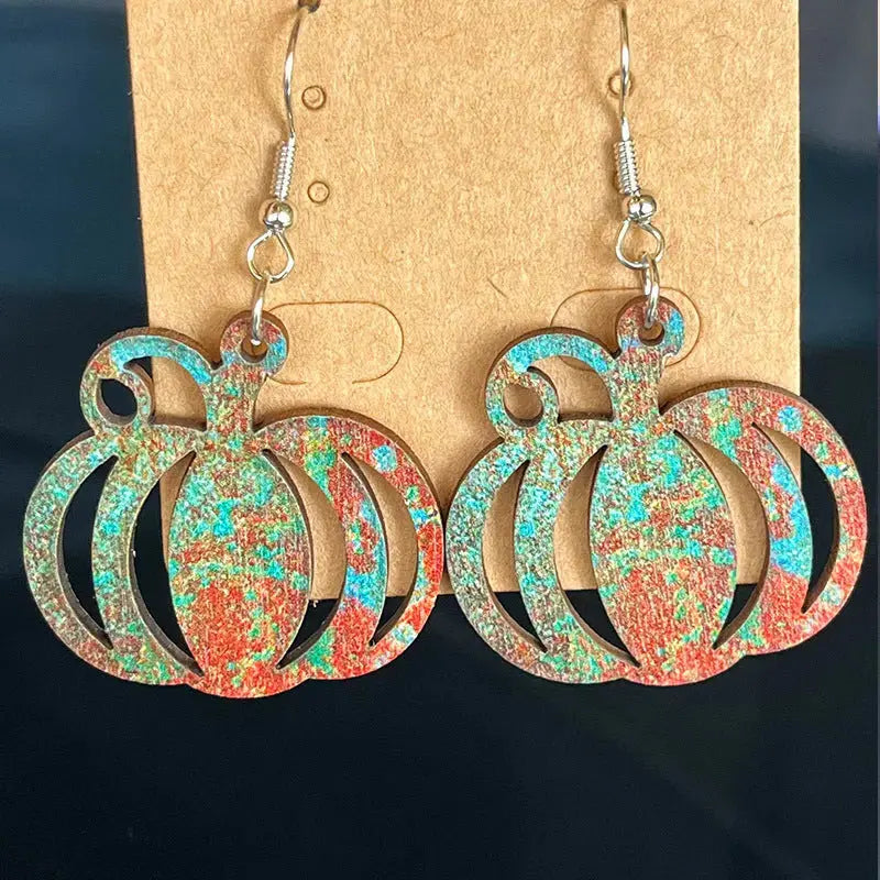 Lovcia Wooden Dangle Earrings-Earrings-Style C-One Size-Style C