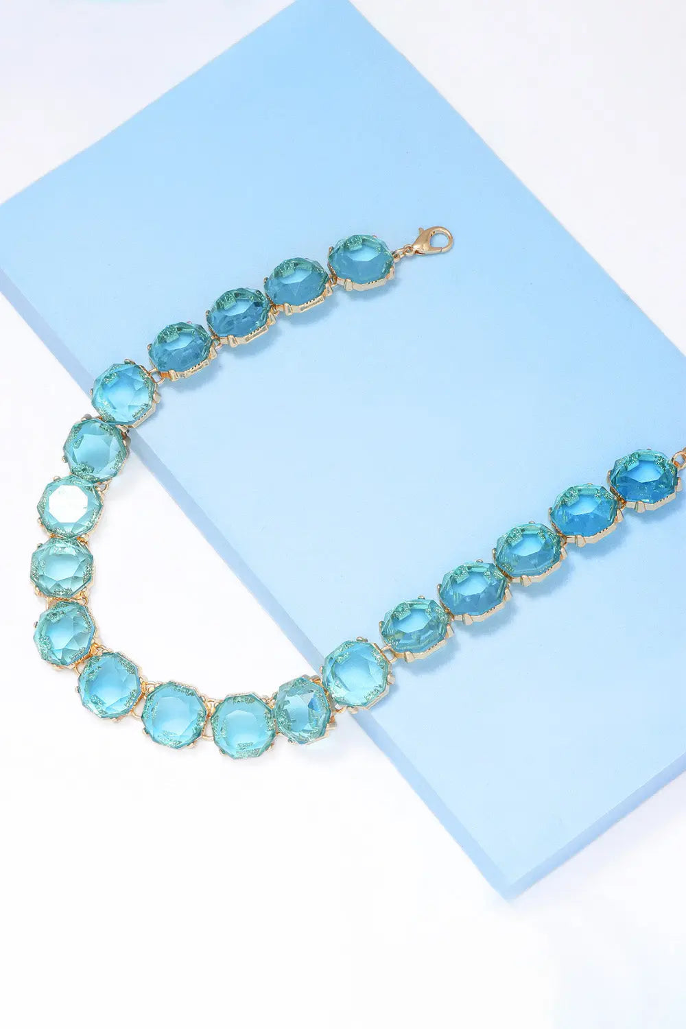 Lovcia Zinc Alloy Resin Necklace-Necklaces-Black-One Size-Black